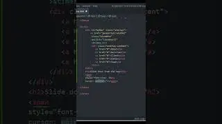 How to create Full Screen navigation slide menu using Html & css 