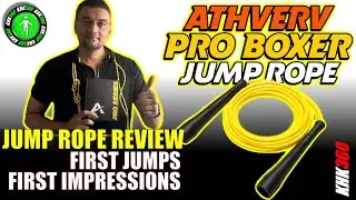🥊 ATHVERV PRO BOXER JUMP ROPE REVIEW - WELL, ACTUALLY MY FIRST IMPRESSIONS - SKIPPING ROPE WORKOUT