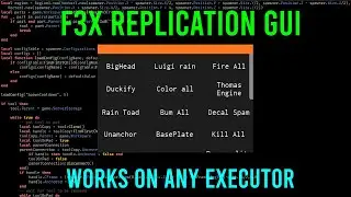 Roblox F3X Replication Gui Script 😈 