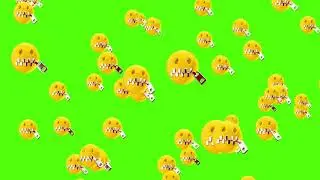 Floating Emoji Overlay Silent - Green Screen [FREE USE]