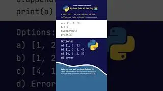 Python Quiz: Question No. 39 👨‍💻