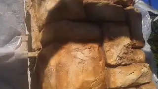 Штукатурка под камень  Часть 5