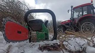 Розроблюємо нову ділянку. Вирубка кущів. (поганий звук)