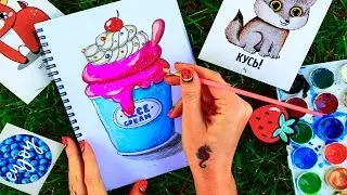 HOW TO SUMMER DRAW ☀ Drawing classes for beginners