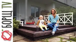 How to build an open terrace to the house