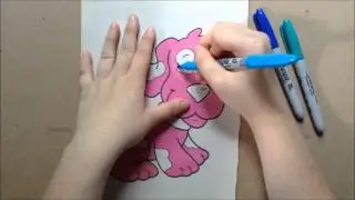 ASMR Coloring A Puppy Picture With Sharpie Markers [No Speaking]