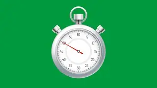 1 Minutes Stopwatch Motion | Animated Greenscreen Countdown Timer 🔥 ( No Copyright )