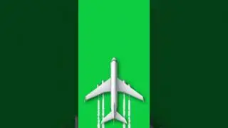 Airplane flying green screen #greenscreen #airplane #animation