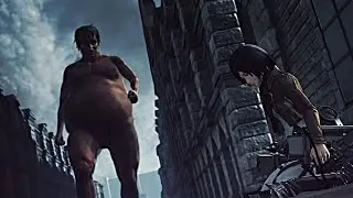 Eren Titan Saves Mikasa - Attack On Titan 2 Game (4K60fps)
