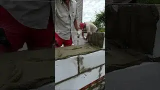 Кладка газосиликатного блока на раствор
