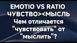 EMOTIO VS RATIO.  ЧУВСТВО/МЫСЛЬ. "Чувствование" от "думания" чем отличается? #AG_AliveNow