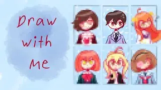 Draw with Me # 3 | Anime Heroines + Reverse Harem