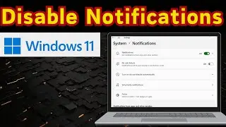 How to Disable Notifications in windows 11 | turn off notifications in windows 11