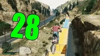 ПРЫЖОК С БАЙКА НА ПОЕЗД! [GTA V #28]