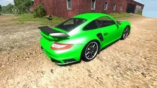 BeamNG Drive Porsche 911 GT2 v4.1 Crash Testing #29 - Insanegaz