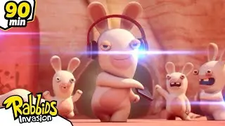 The Rabbids crash Coachella | RABBIDS INVASION | 90 Min New compilation | Cartoon for kids