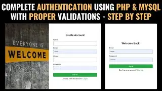 Build a Complete AUTHENTICATION SYSTEM with PHP & MySQL | Fullstack PHP Project 2024🔥🔥