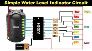 Most Simple Water level indicator Circuit with IC | Indicator Circuit 