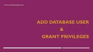 How to add New Users in MySQL Database & Grant | Revoke Privileges to users in MySQL by Shahzad Ali