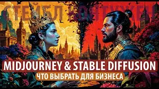MIDJOURNEY vs STABLE DIFFUSION для БИЗНЕСА в 2025 | Честное сравнение для коммерческих проектов
