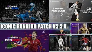PES MOBILE PATCH V5.5.0 | ICONIC RONALDO PATCH V5.5.0 | BEST PATCH FOR PES 21 MOBILE