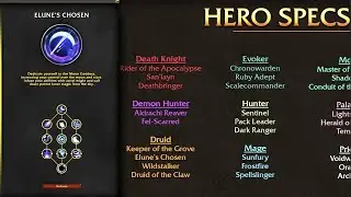 ALL 39 NEW CLASS HERO SPECS - THE WAR WITHIN - World of Warcraft