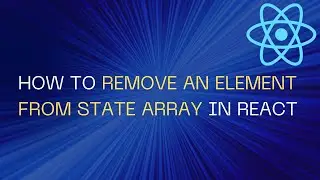 How to Remove an Element from state Array in React