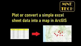 Plot or convert a simple excel sheet data into a map in ArcGIS 