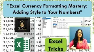 Currency Formatting Mastery in Excel: Adding Dollars and Sense to Your Numbers! #Rpandeytutorials