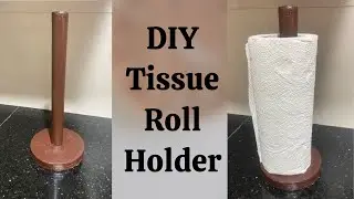 Kitchen Tissue  Roll Stand Making with Newspaper and Cardboard / DIY Tissue Roll Holder #recyle #diy