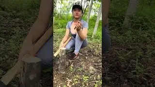 Chop firewood properly 