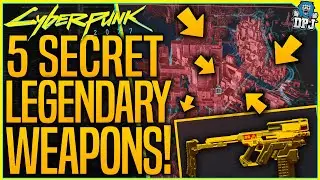 TOP 5 SECRET LEGENDARY WEAPON BLUEPRINTS You Need To GET! - Cyberpunk 2077