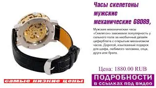 Часы скелетоны мужские механические G8089, выигрышный вариант
