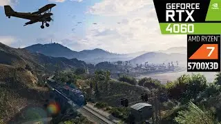 RTX 4060 + Ryzen 7 5700X3D - GTA V - Benchmark 4K 1080p ULTRA