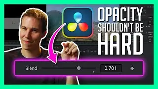 Adjust Opacity of Nodes in Fusion - DaVinci Resolve Beginner Tutorial
