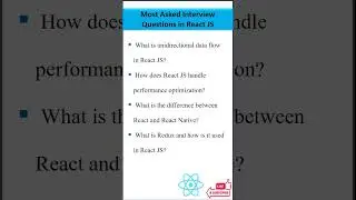 Basic Asked React JS Interview Questions
