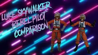 Black Series Luke Skywalker Pilot Figure Comparison