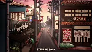 Corner Sushi Shop | Premium Animated Stream Overlays | Twitch Package | Twitch Stinger Transition