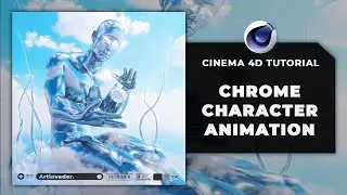 ☁️⛰️CREATE STUNNING VISUALS LIKE AEFORIA COOL CHROME CHARACTER ANIMATION⛰️☁️ CINEMA 4D 2024 TUTORIAL