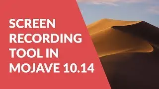 New screen recording tool in Mojave (MacOS 10.14)
