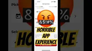 Worst mobile app check-out experience ever! 