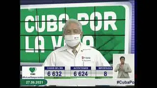Conferencia de Prensa: Cuba frente a la Covid-19 (27 de septiembre de 2021)