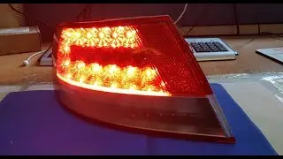 Тюнинг LED стопов Hyundai Grandeur Azera и бегущий поворотник
