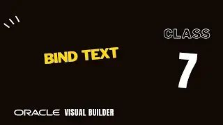 7. Drag and drop bind text component on to visual builder page, vbcs