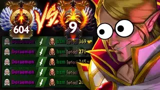 WHEN THE TOP 9 BZM PLAYS INVOKER AT SEA SERVER | Dota 2 Invoker