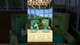 Zombie Boy Gives Flowers To Zombie Girl