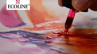Using Ecoline colours; the new round bottle | Ecoline