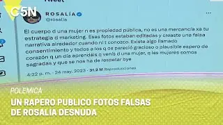 POLÉMICA: un RAPERO publicó FOTOS FALSAS de ROSALÍA DESNUDA