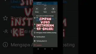 Simpan Video Instagram Ke Galeri 