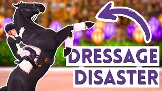 DRESSAGE DISASTER! First Show with My Stallion ~ Star Stable Realistic Roleplay